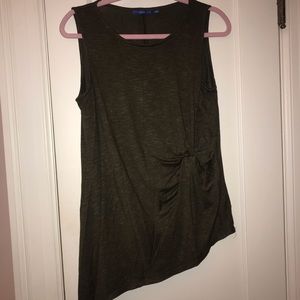 Apt. 9 sleeveless top, dark green, size M